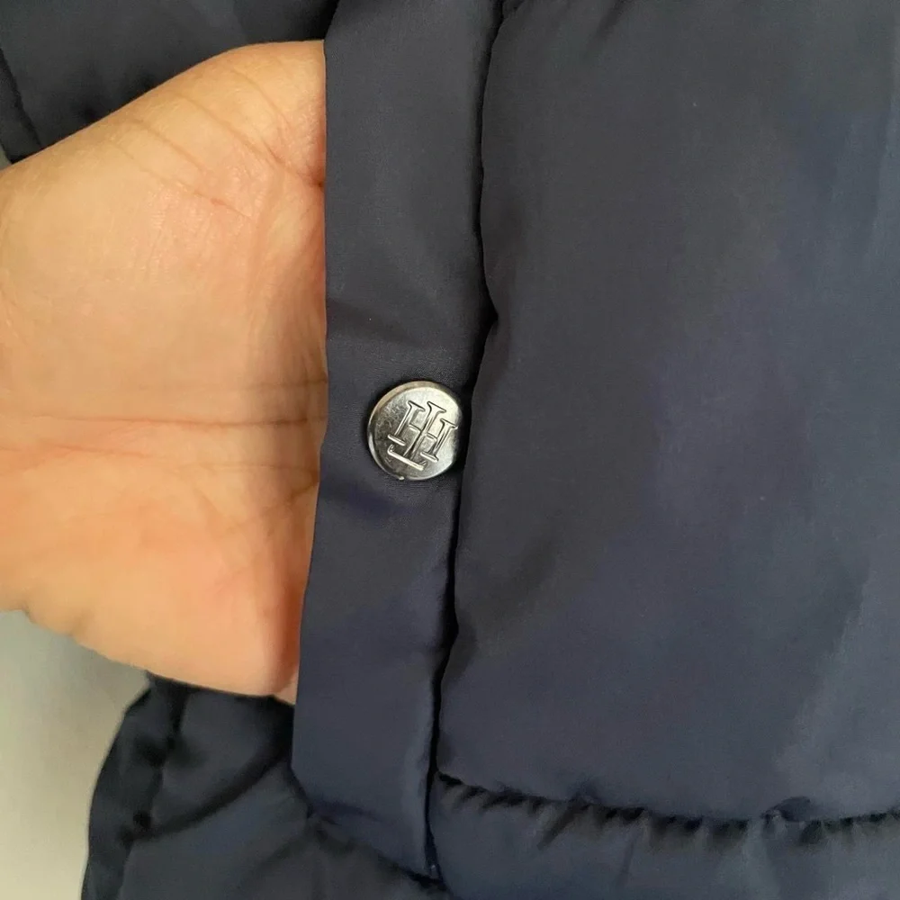 Tommy Hilfiger Navy Puffer Jacket | Youth L 14/16