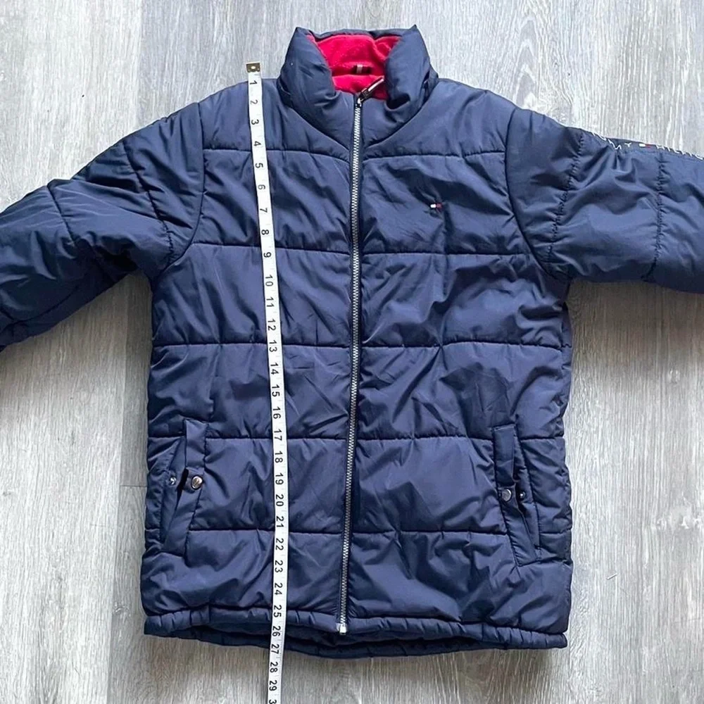 Tommy Hilfiger Navy Puffer Jacket | Youth L 14/16
