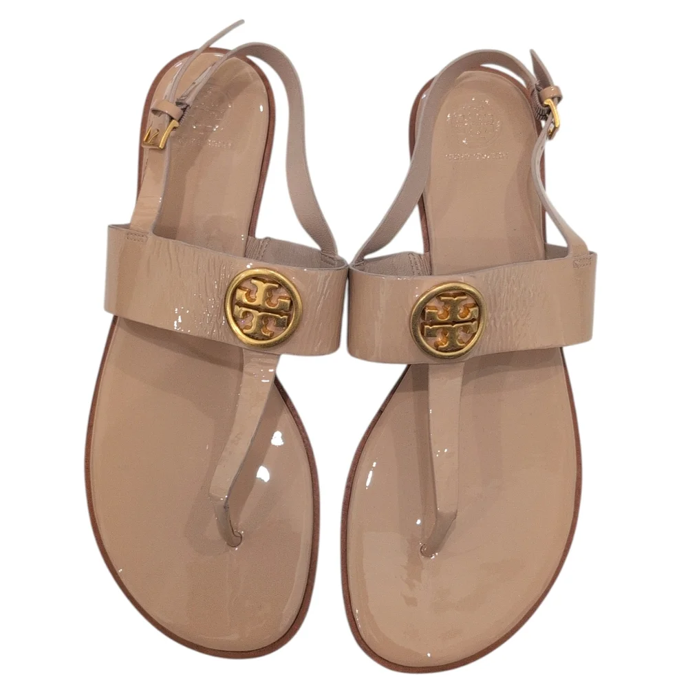 Tory Burch BENTON 2 flat thong sandal in goan sand 11