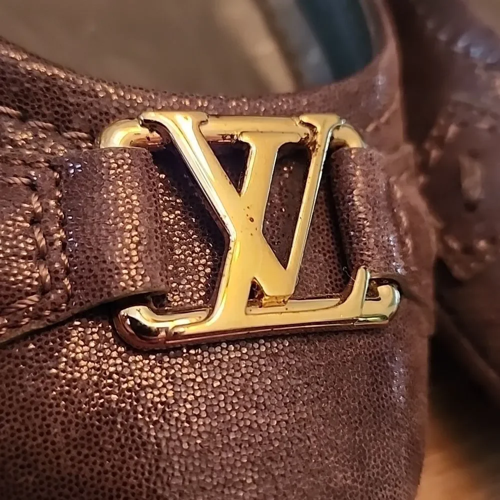 Authentic Louis Vuitton Brown Oxford Ballerina Flats Size 36