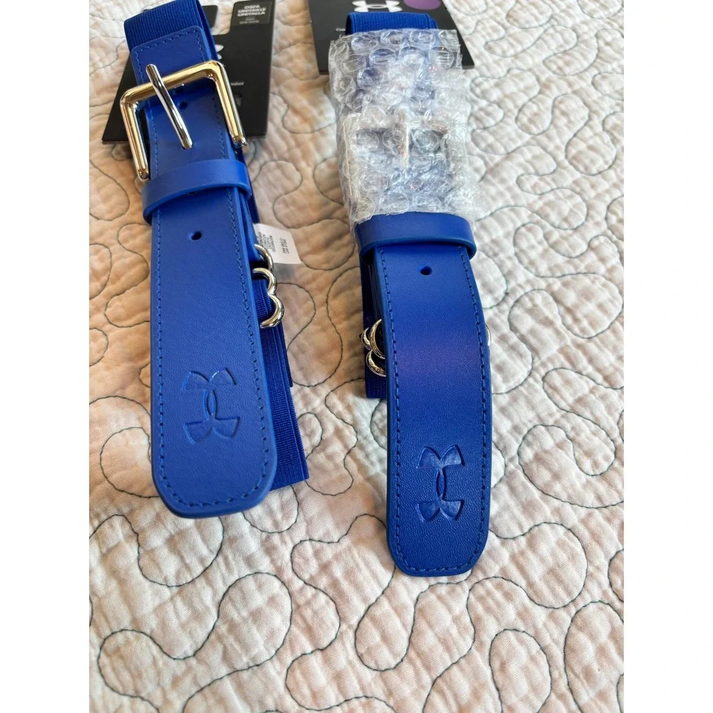 Under Armour Youth Baseball‎ Belt Royal Blue Adjustable OSFA Set of 2