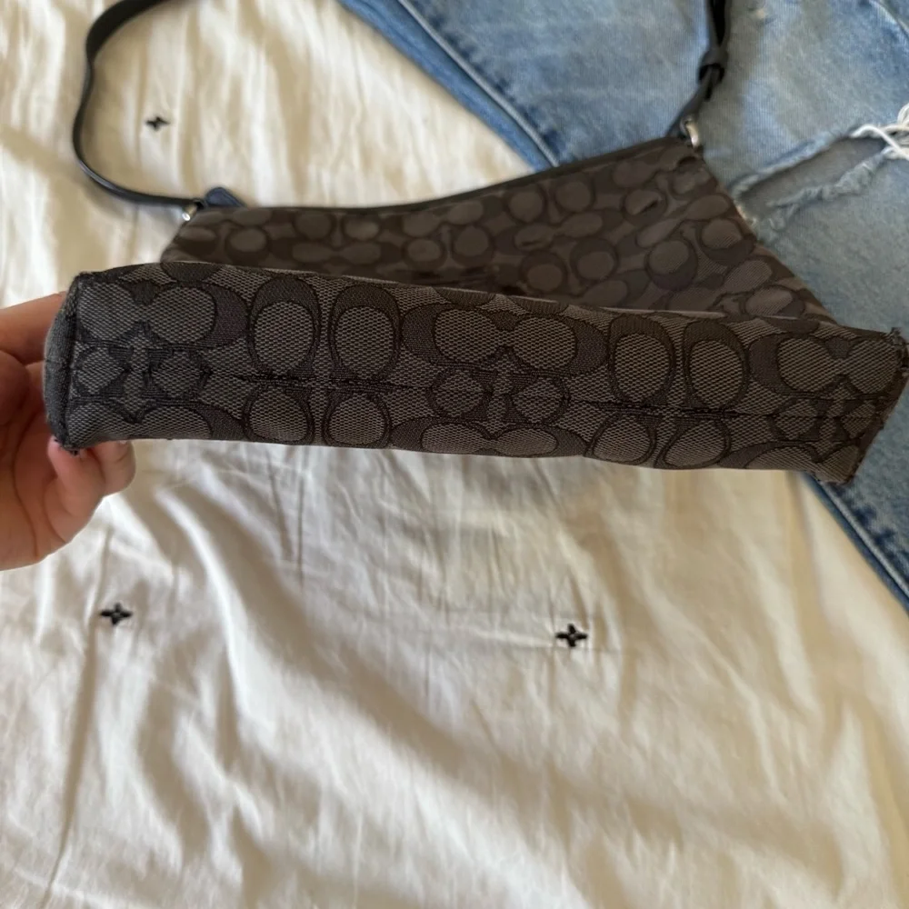 Coach Black with Grey Crossbody Bag‎