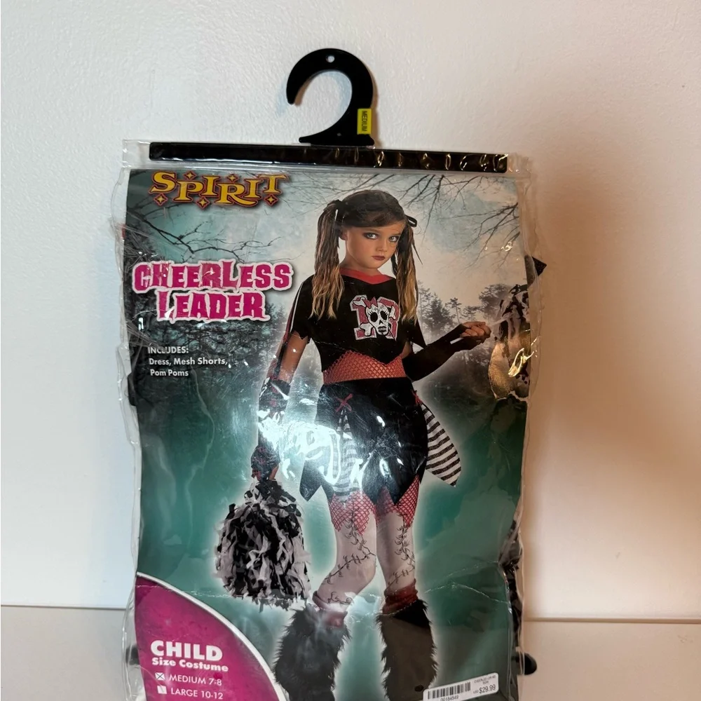 Spirit Cheerless Leader‎ Costume with Red and Black Details