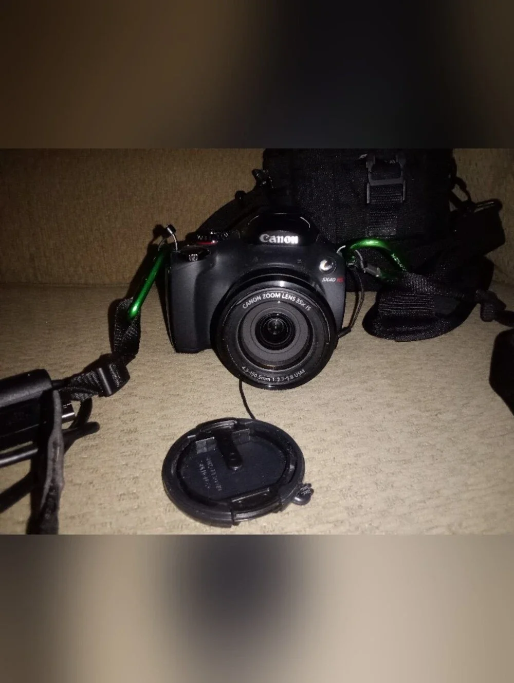 Cannon Power Shot SX40 HS Digital Camera PC1680 7.4v With Carrying Case Plus