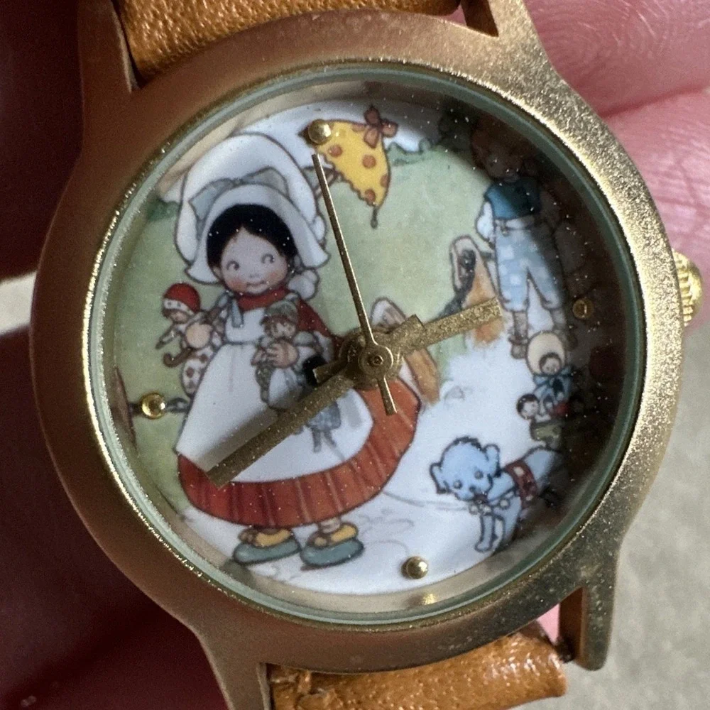 Vintage 1997 Enesco Lucie‎ Attwell Collectible Illustrated Watch NWT Wristwatch