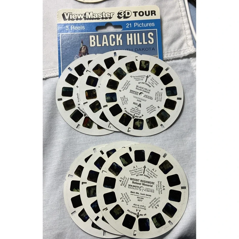View-Master 1960 Viewer & Library Chest-Case With 72 Reels -National‎ Parks