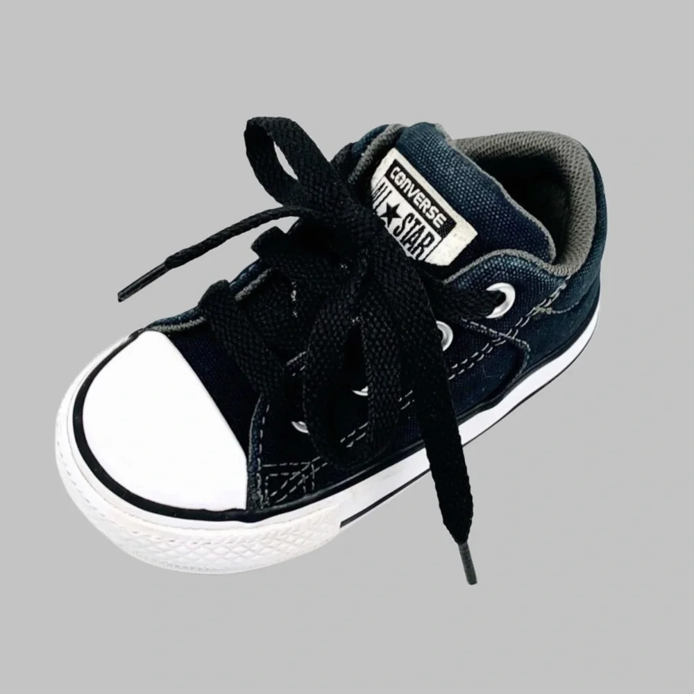 Converse All Star Infant Black Low Top Sneaker Size 5