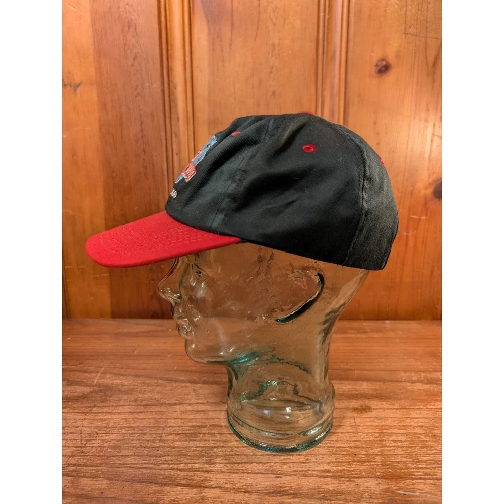 Vintage 90s Planet Hollywood Chicago Embroidered Logo Snapback Hat USA Made 1099
