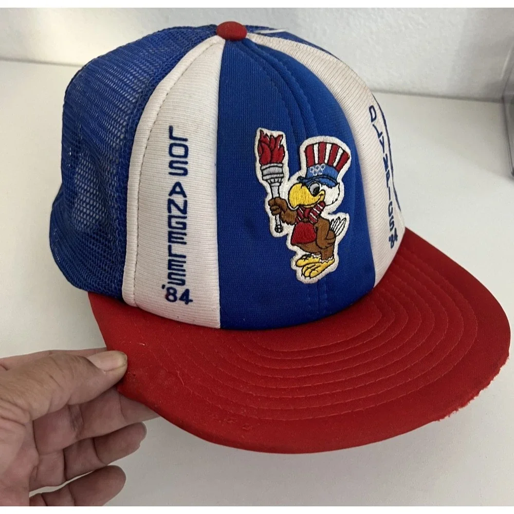 Vintage 1984 Los Angeles‎ Olympics Sam the Eagle Snap Back Cap Adjustable NWOT