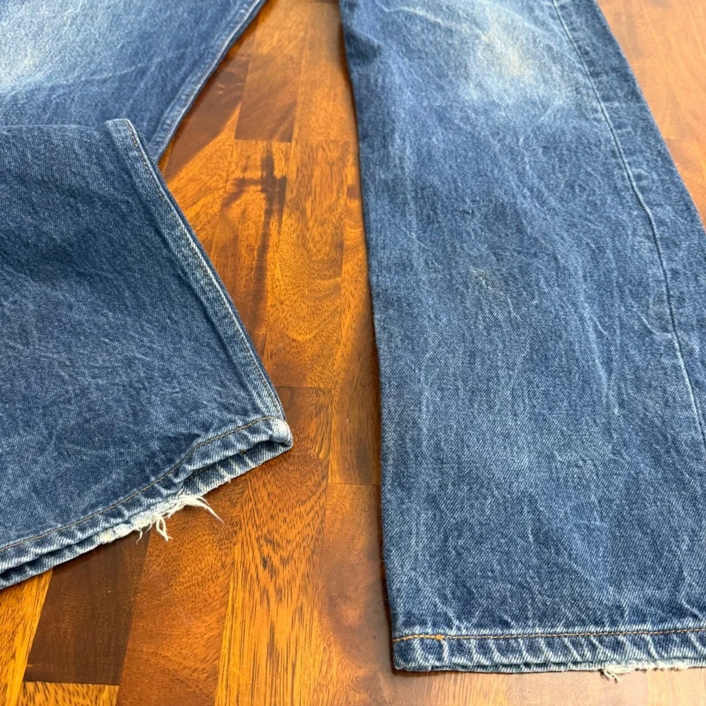Levi Strauss Co‎ 501XX Mens Blue Button Fly Jeans W38 L36 (36x33) Y2K