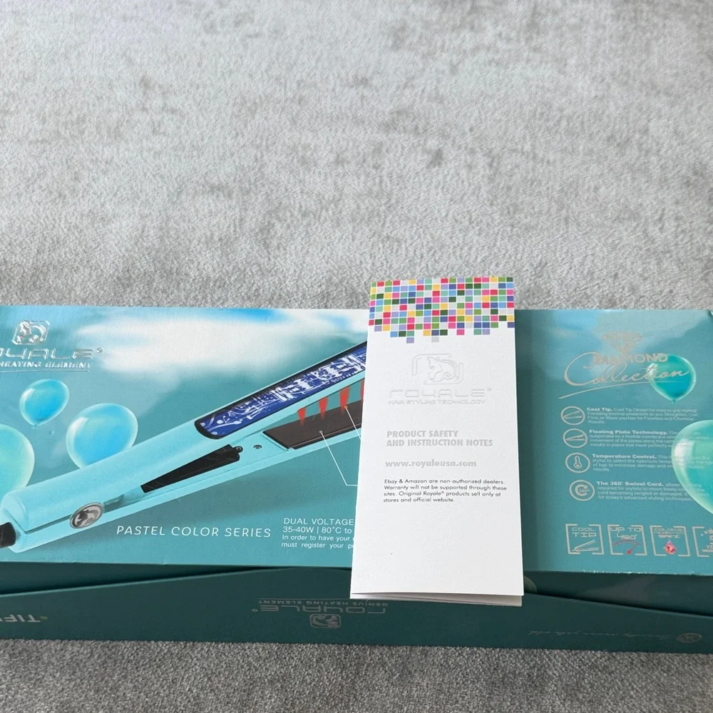 ROYALE DIAMOND COLLECTION Turquoise Hair Straightener