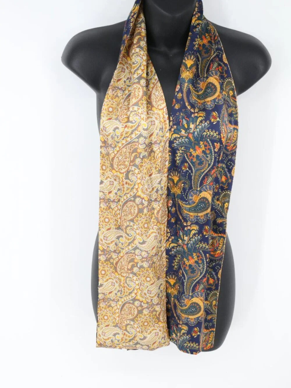 Andantino Bufanda 100% Silk Scarf Paisley Floral