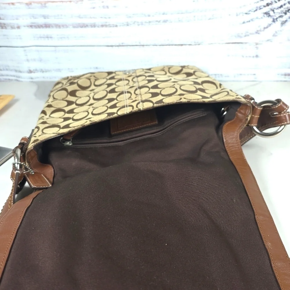 RARE COACH SOHO VINTAGE MESSENGER SHOULDER CROSSBODY BAG #10082 TAN BROWN SIGNAT