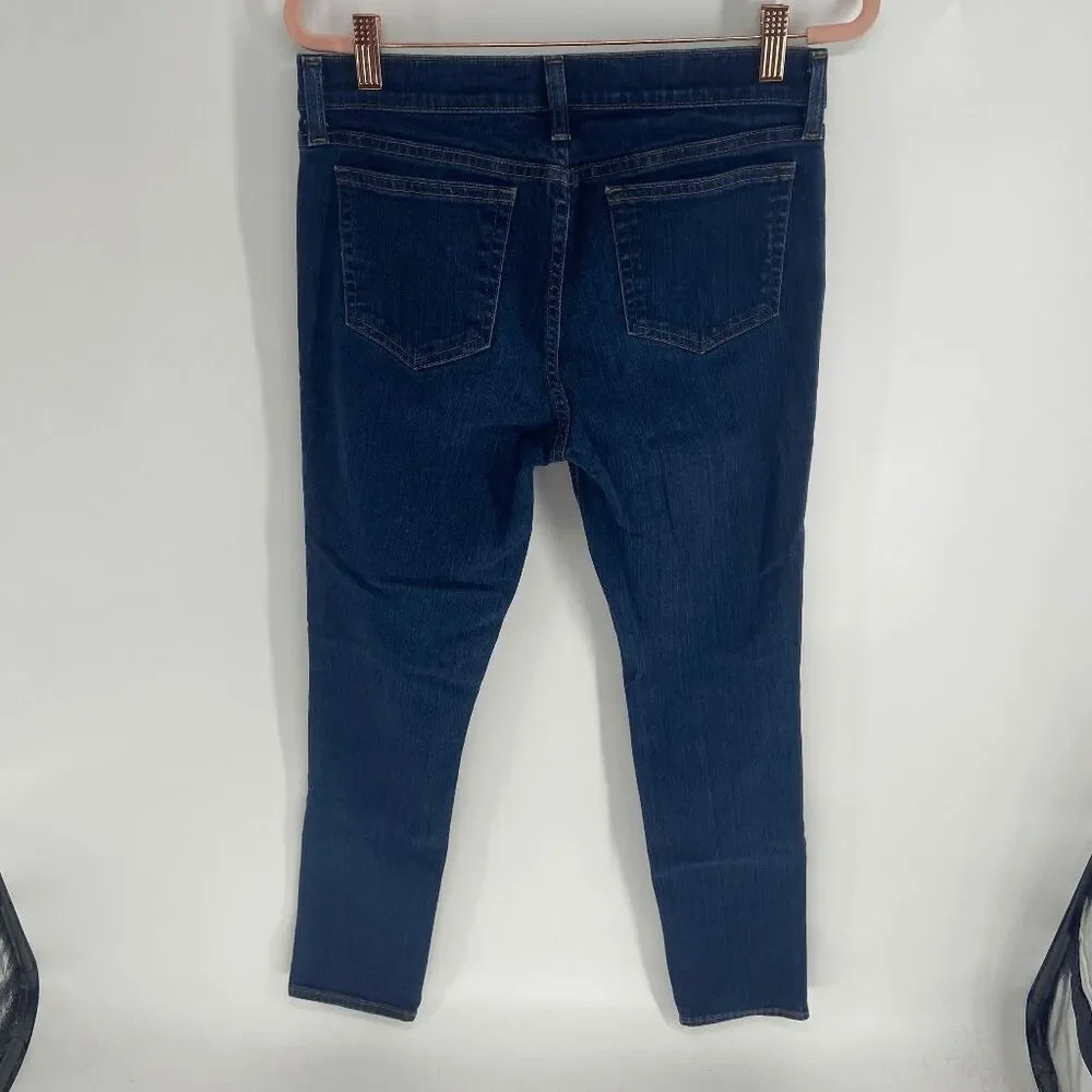 J.Crew Reid Women's Blue Dark Wash Skinny Jeans Size 29