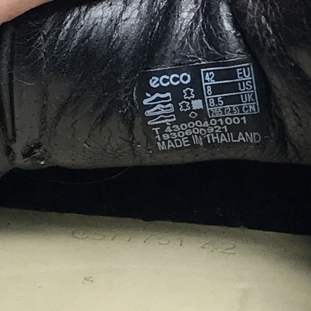 ECCO Soft 7 Casual Leather Shoes Black White Men’s Size 8