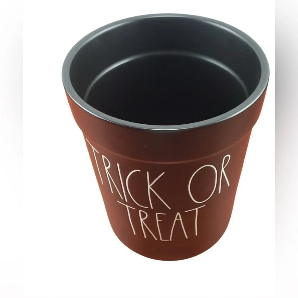 Rae Dunn Trick Or Treat Crock Utensil Holder Halloween Black White By Magenta