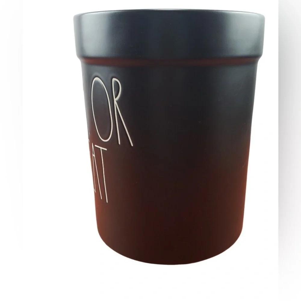 Rae Dunn Trick Or Treat Crock Utensil Holder Halloween Black White By Magenta