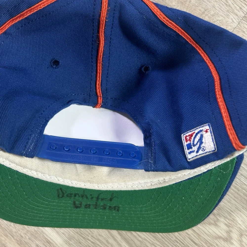 VTG New York Mets Snapback Hat MLB Baseball The Game Wool‎ Blue Cap Made in USA