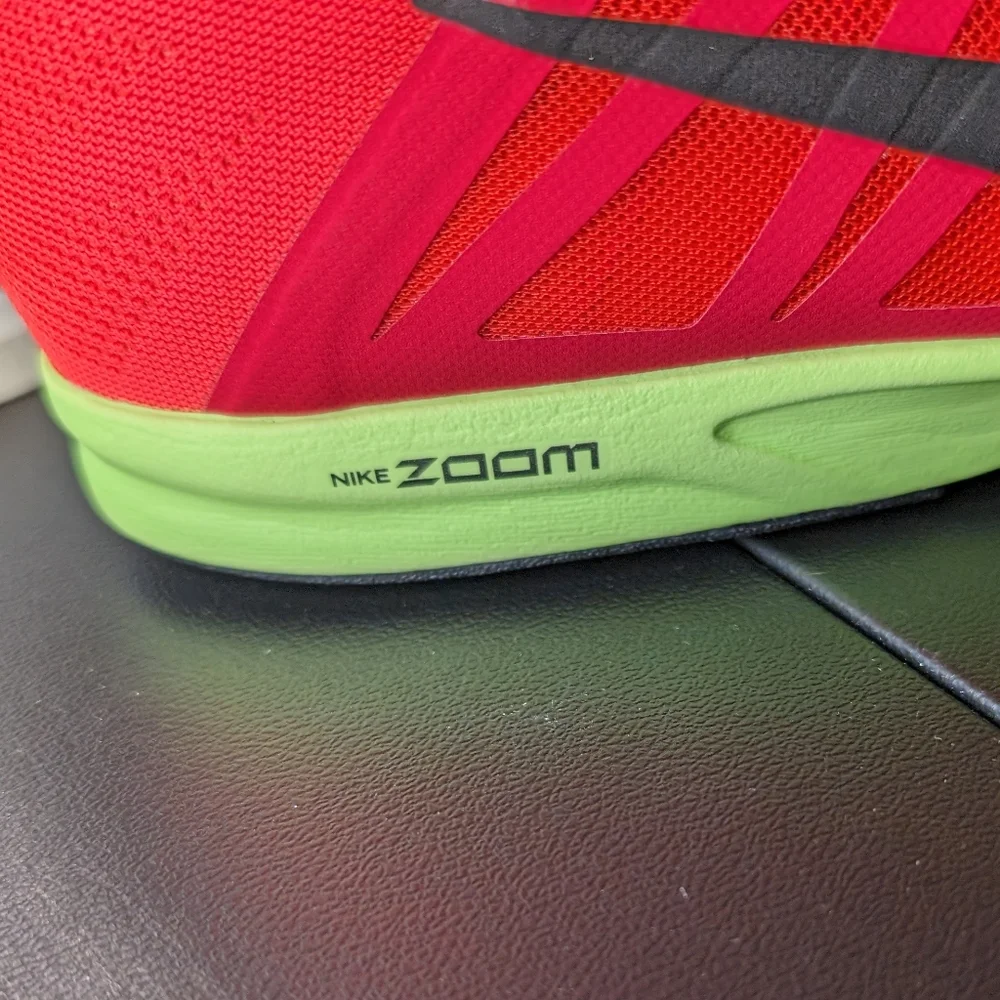 Nike Air Zoom Speed Racer 6 11 NWOT track shoes neon red and‎ green