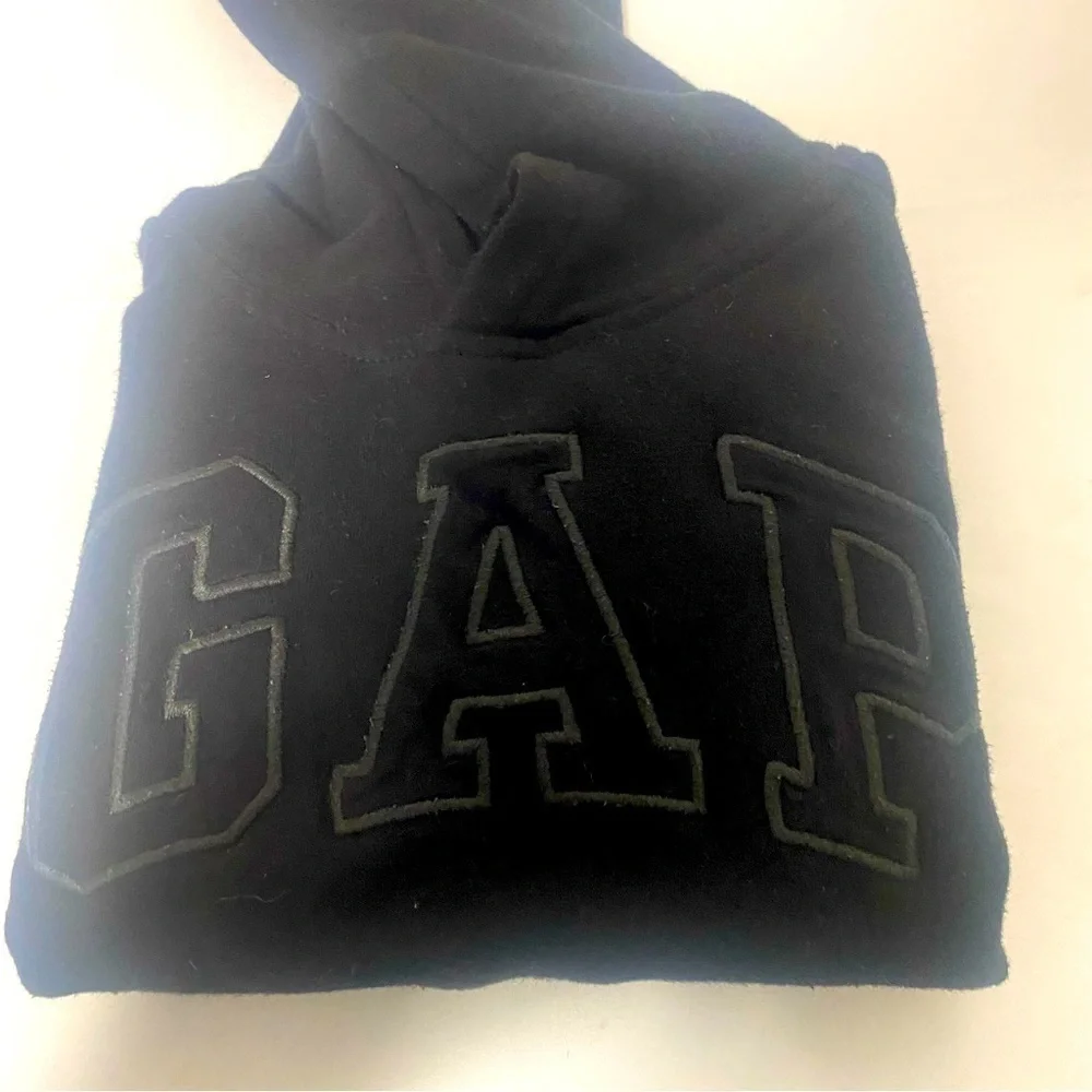 Gap Kids XS Black “Gap” Logo Hoodie EUC
