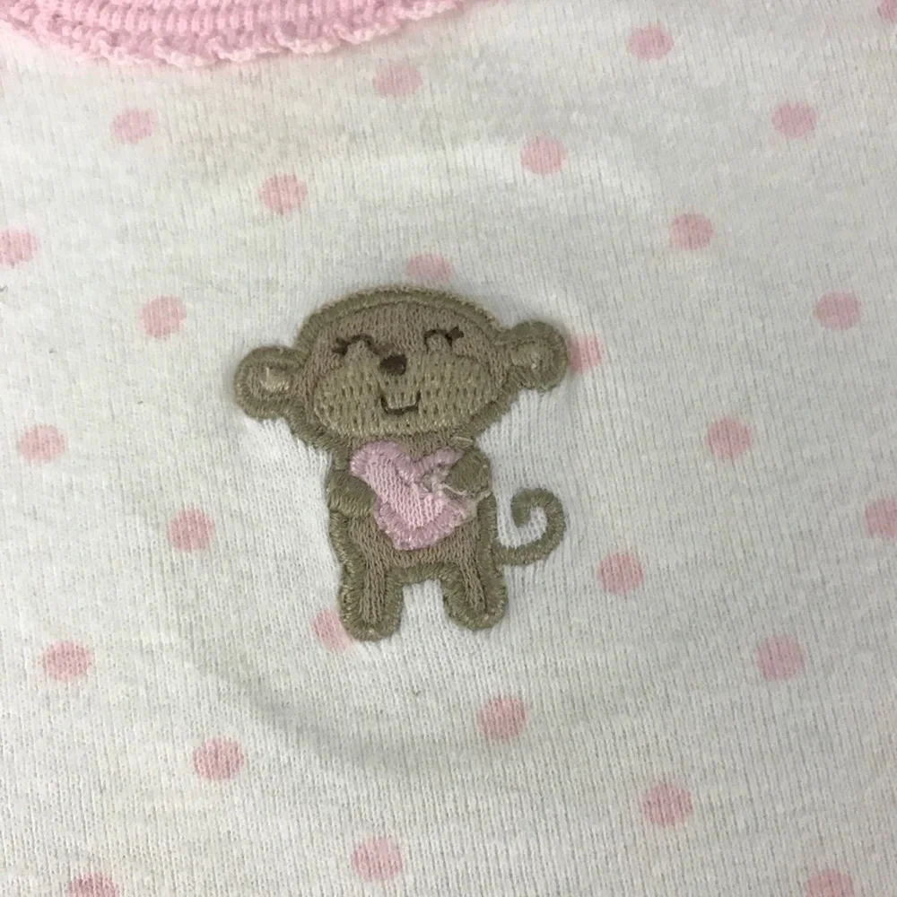 INFANT Carter's White & Pink One Piece