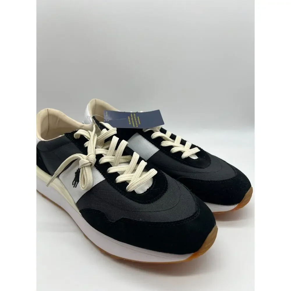 Polo Ralph Lauren Train 89 Black/White Sneakers Men's Size 14 NEW