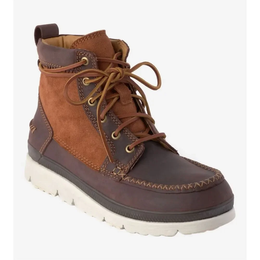 Manitobah $150 Mesa Moc Toe Sneaker Boots Copper Brown Mens 7 NEW