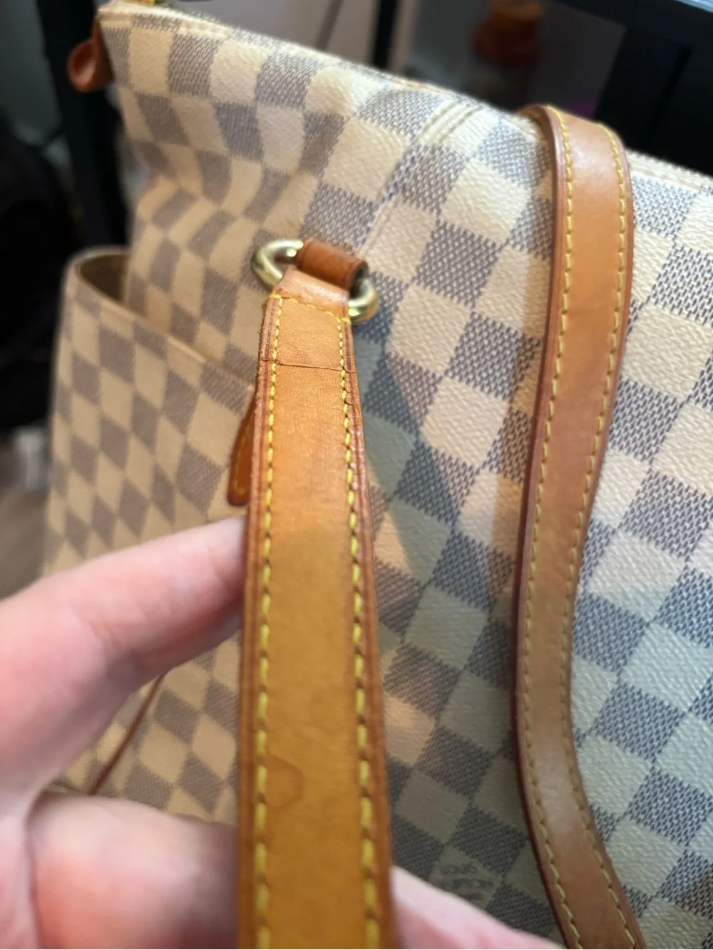 Authentic Louis Vuitton Discontinued Totally MM Tote – Damier Azur Canvas