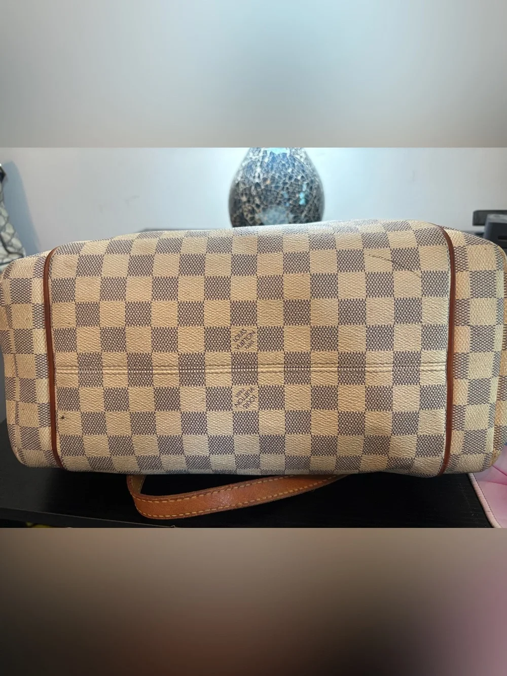 Authentic Louis Vuitton Discontinued Totally MM Tote – Damier Azur Canvas