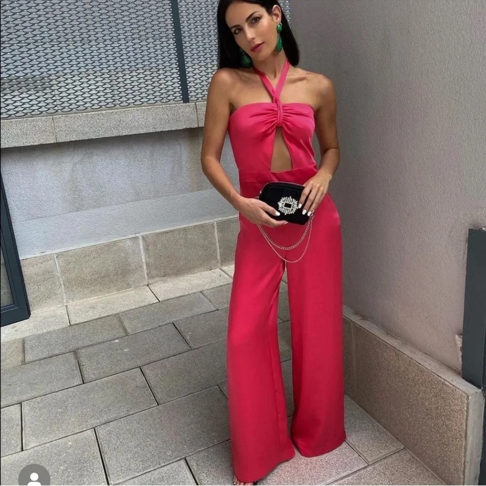 Zara satin halter