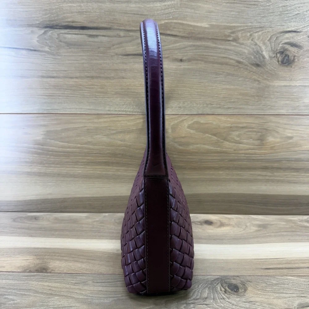 Walter Baker Hazel Hand Woven Baguette Small Hobo Bag Soft Leather