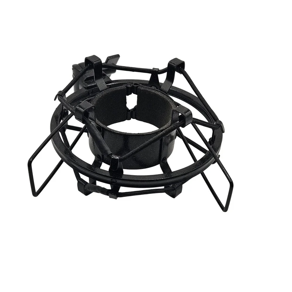 Universal Microphone Shock Mount Black Metal Vibration Isolation Spider Mount
