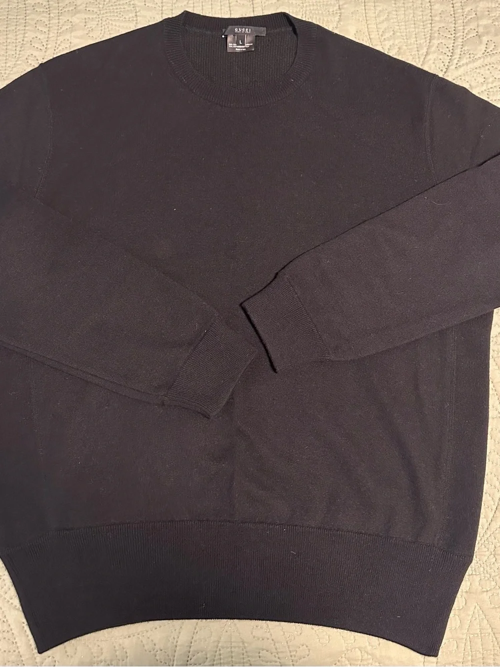 Gucci Black Knit Crewneck Sweater