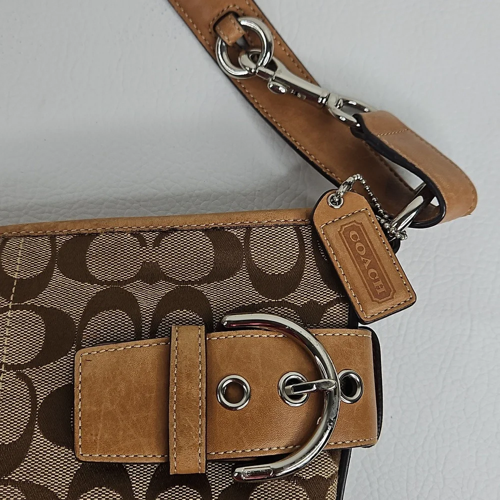 Authentic Coach Monogram Leather SOHO Crossbody Shoulder Bag