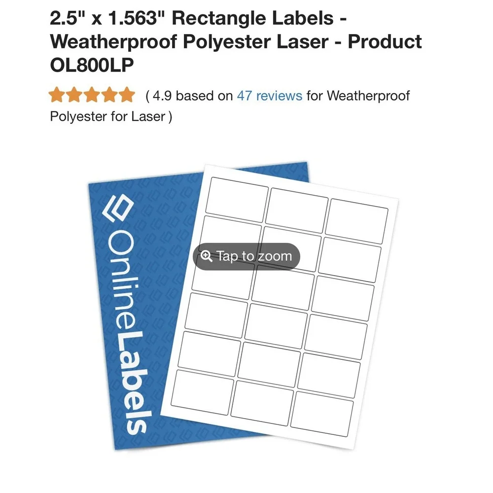 Online‎ Labels 2.5