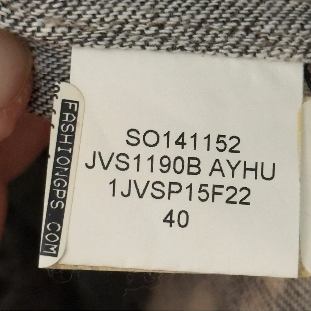 John Varvatos gray stitched