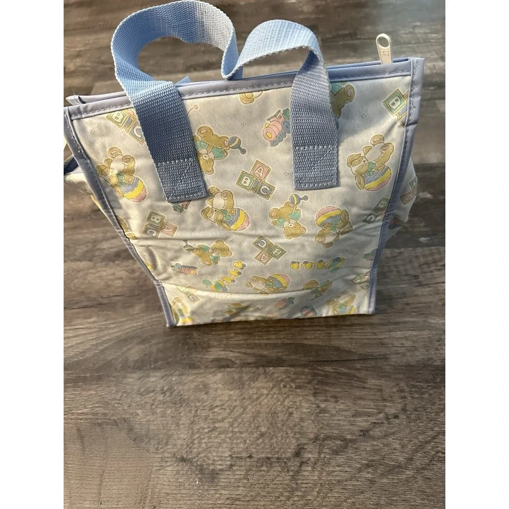 Vintage Insulated Vinyl‎ Diaper Bag Bottle Bag