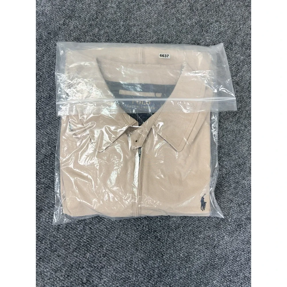 NWT‎ Polo Ralph Lauren  Men's  Khaki Bi-Swing Full-Zip Jacket Polyester Size 2XL