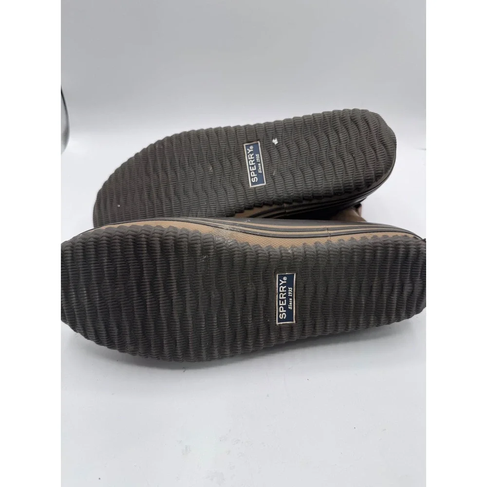 Sperry 11 Brown Duck Boots Men's Leather Rubber‎ STS21638