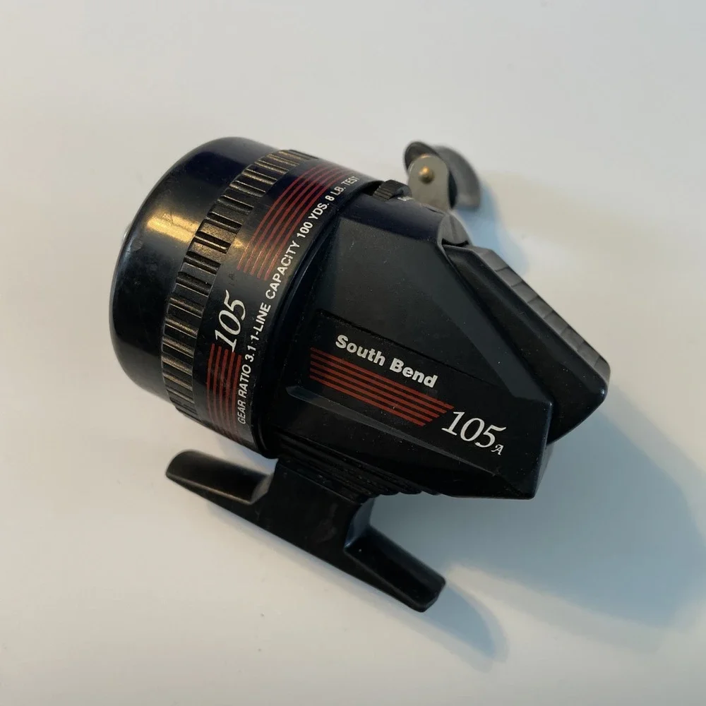 Vintage South Bend 105 Fishing Reel Closed Face Spin‎ Cast 3.1:1 Ratio