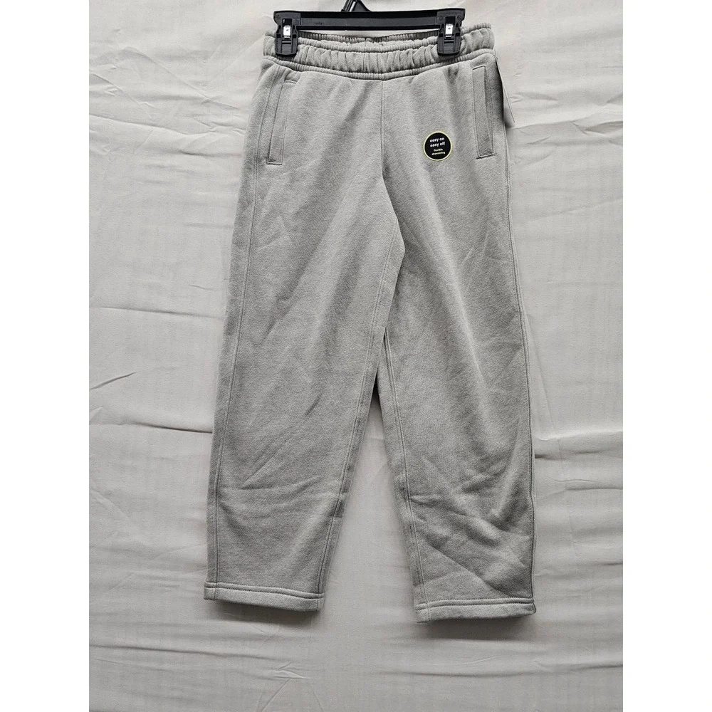 Art Class Boys Gray Fleece Sweatpants Easy On Elastic‎ Waist Size S 6/7 New