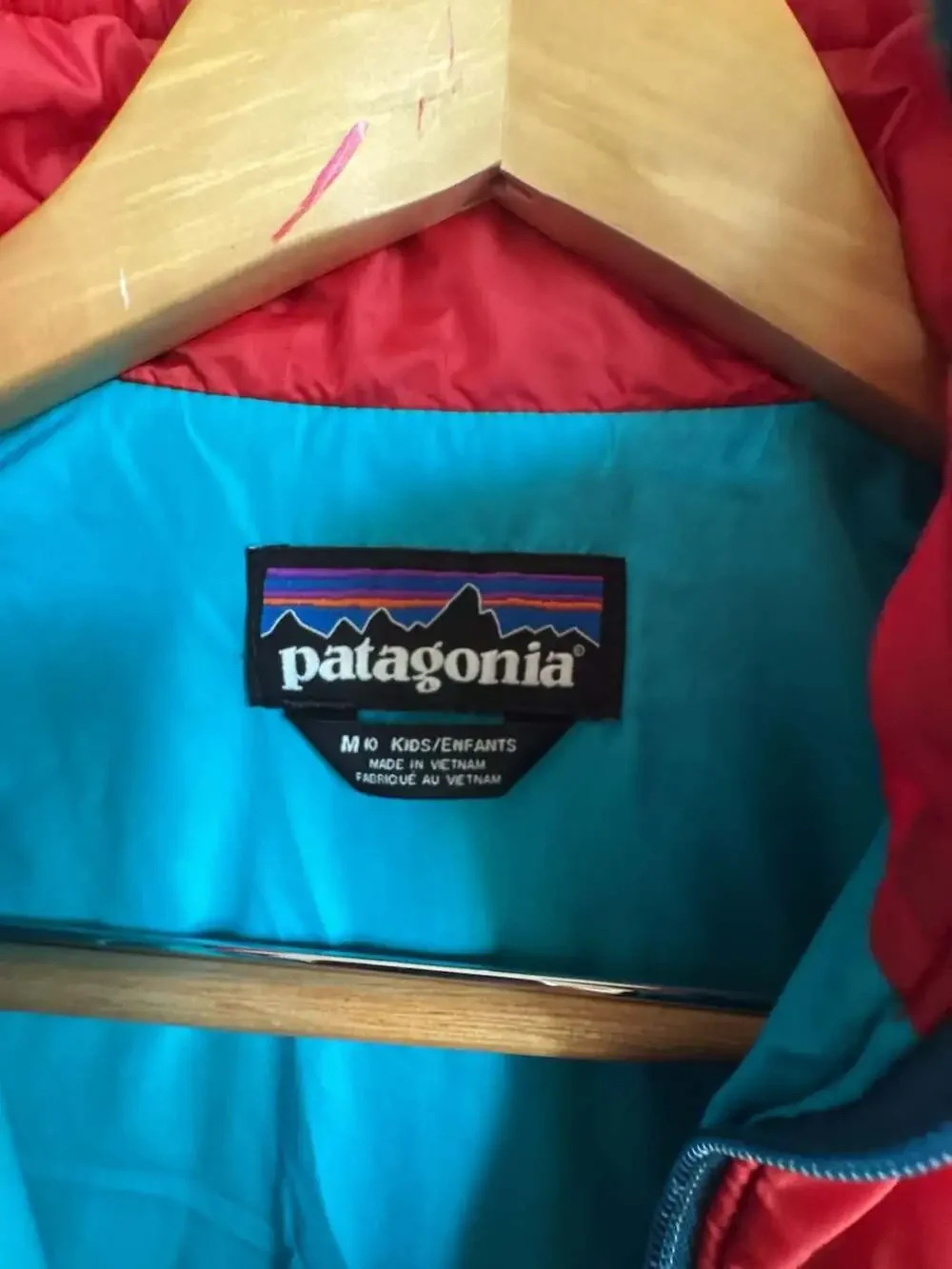 Patagonia Kids Puffer Jacket Size M 10 Red Primaloft