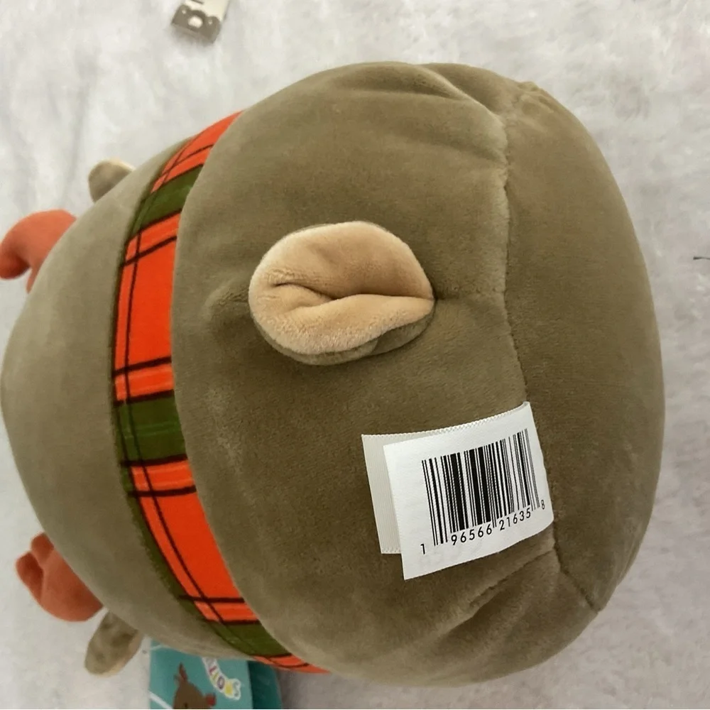 Squishmallows Patterson The Moose #7 Plush, Fall Harvest Squad 2022 Scarf Moose
