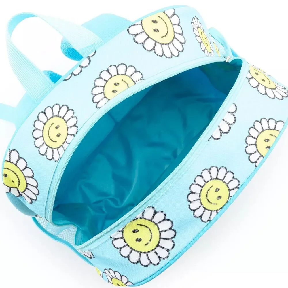 Smiley Face Sunflower 6-Piece Backpack Set-School Backpack-‎ Lunch Bag NEW