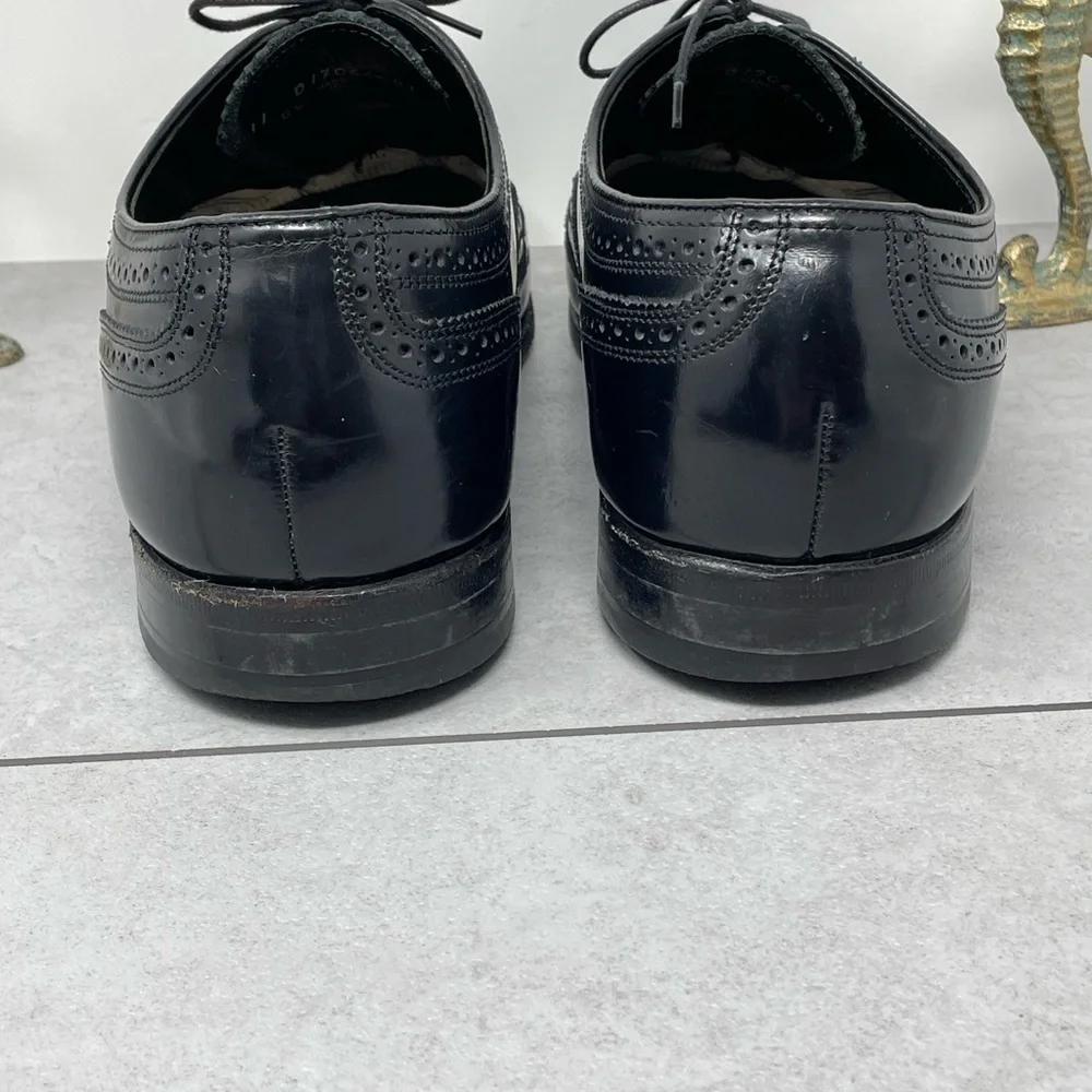 Florsheim Harvard Black Oxford Brogue Wingtip Dress Shoes Size 11D