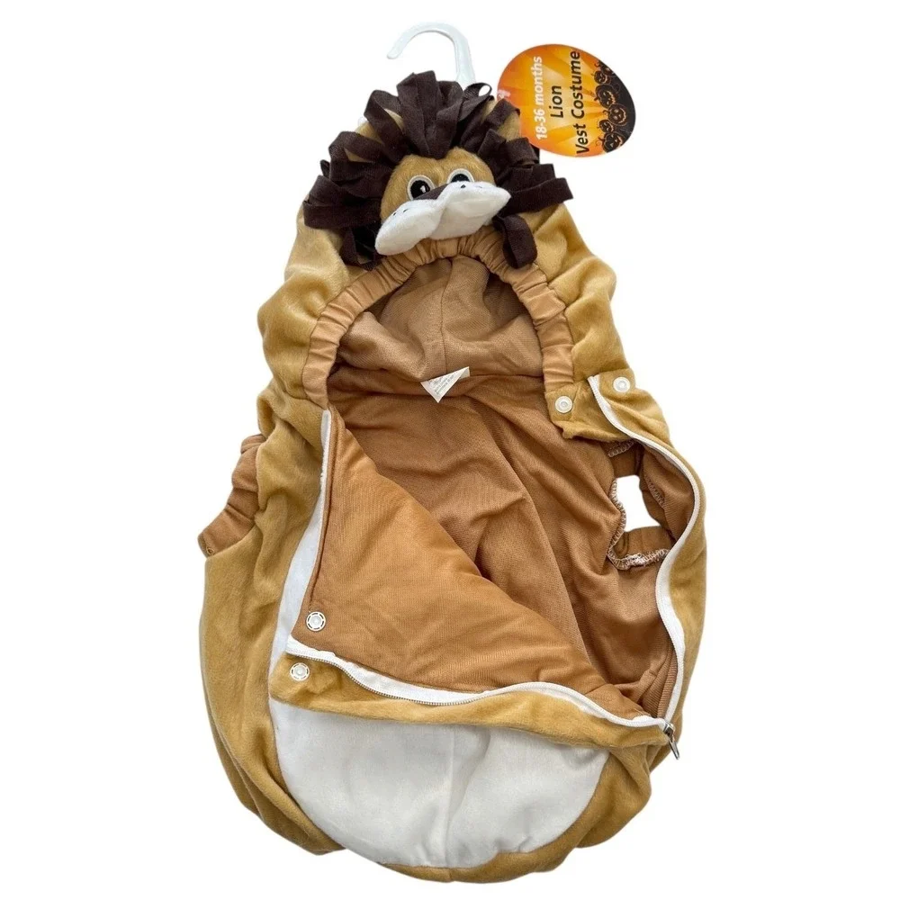 Playful Plush Lion‎ Halloween Costume Cosplay Size 18-36 Month One Piece Unisex