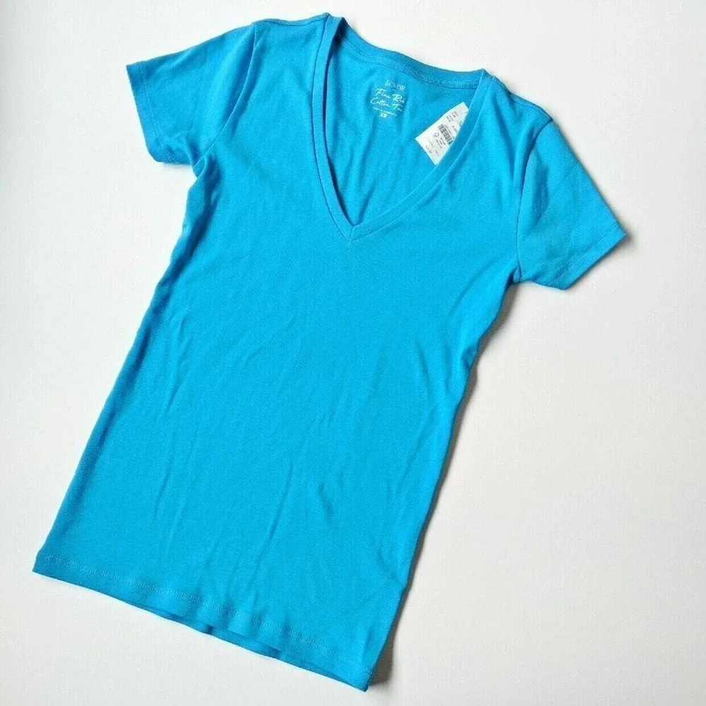 NWT J. Crew V Neck Tee XS