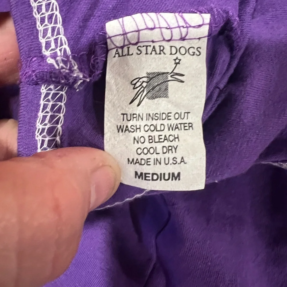 K State Wildcats Dog Shirt Purple & White Great Condition. No signs of wear