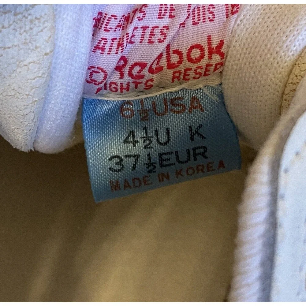Reebok womens size