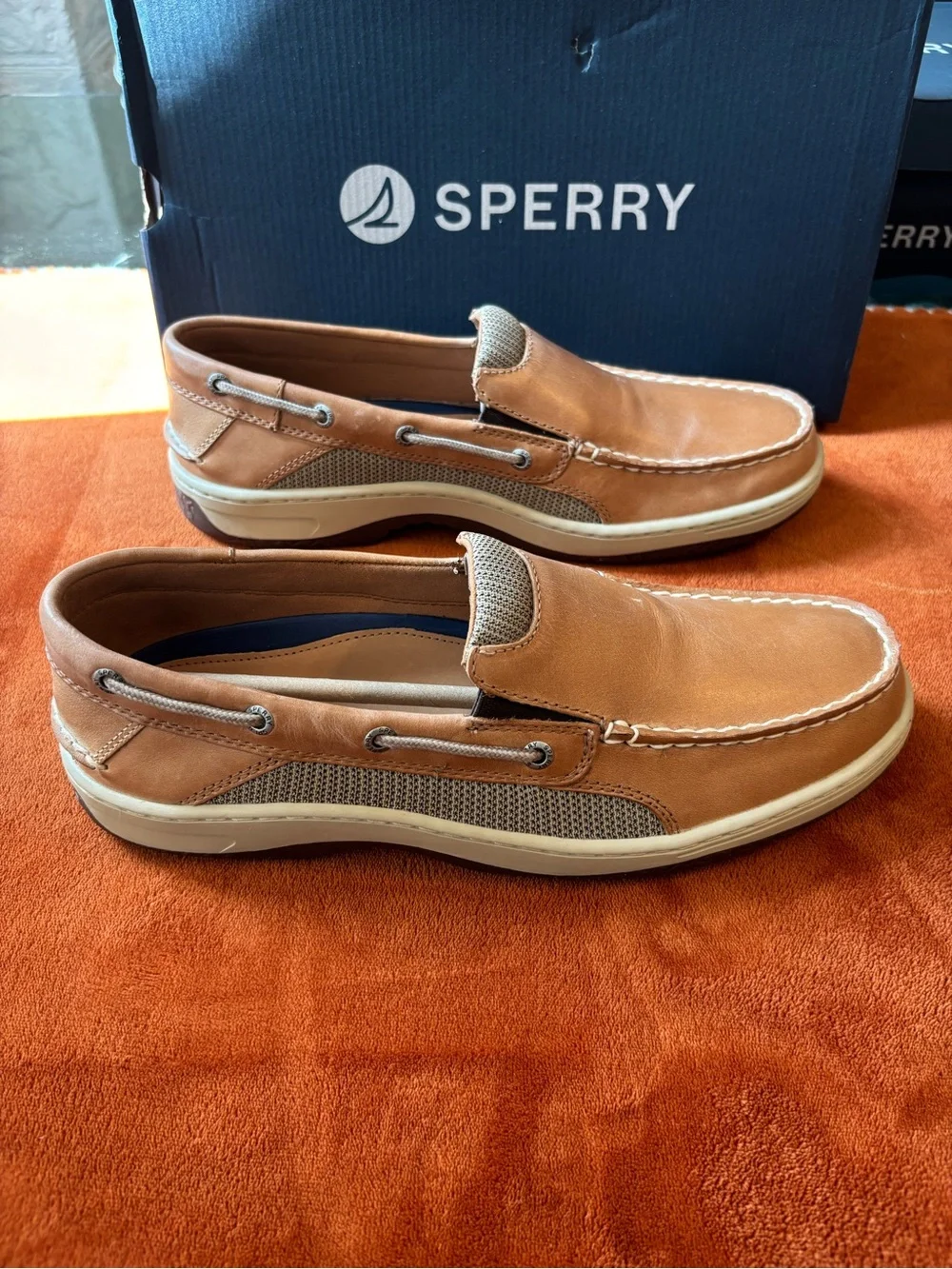 Sperry leather slip